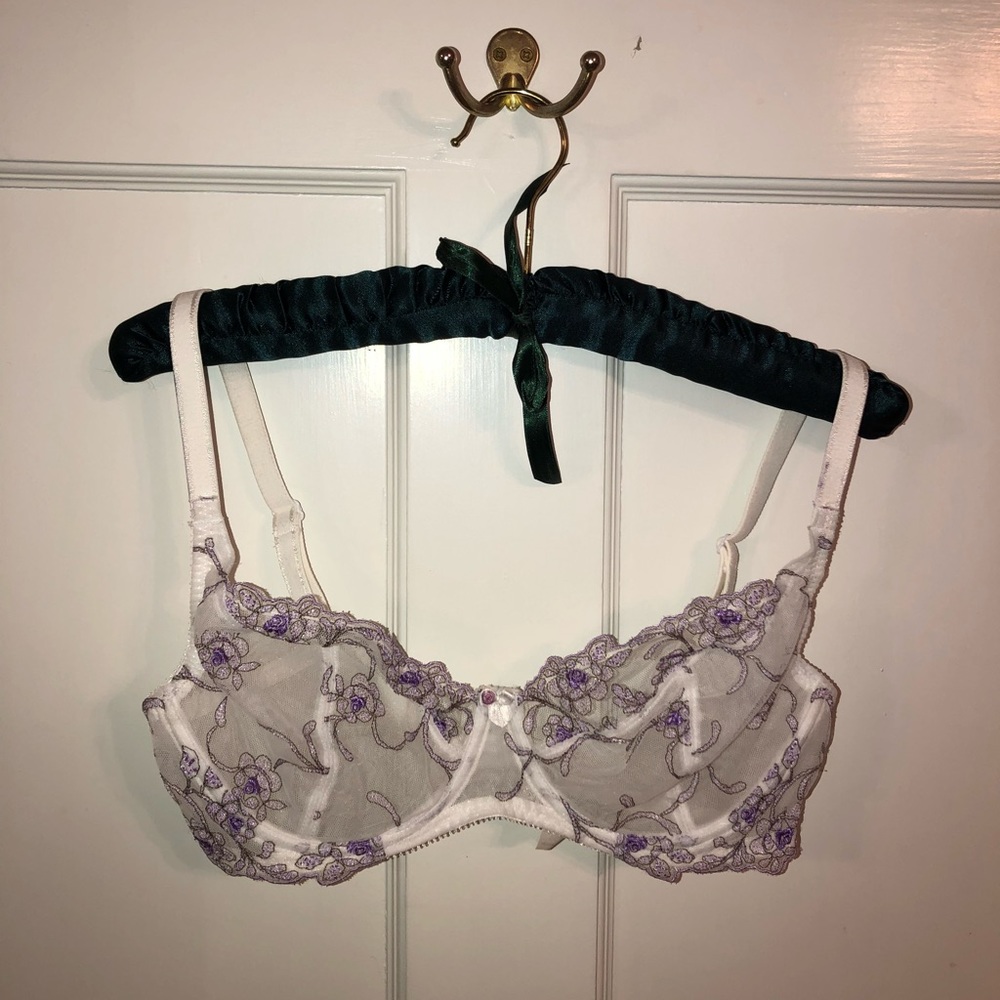 Felina Sheer Floral Unlined Bra